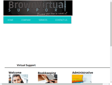 Tablet Screenshot of brownvirtualsupport.com